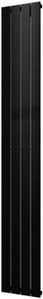 Plieger Designradiator Plieger Cavallino Retto Enkel 666 Watt Middenaansluiting 200x29,8 cm Zwart