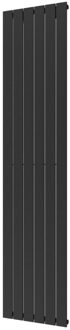 Plieger Designradiator Plieger Cavallino Retto Enkel 999 Watt Middenaansluiting 200x45 cm Black Graphite