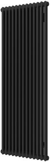 Plieger Designradiator Plieger Florence 1677 Watt Zijaansluiting 180x60 cm Mat Zwart Wit