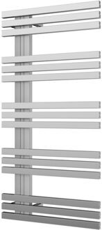 Plieger Designradiator Plieger Inox Suono Destra Middenaansluiting 100x50 cm 464 Watt Inox-Look Inox look