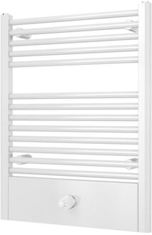 Plieger Designradiator Plieger Lucca 77.5x60cm 415 Watt Wit Structuur Middenonderaansluiting