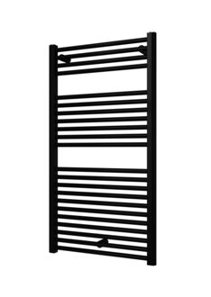 Plieger Designradiator Plieger Palermo 111.1x60cm 605 Watt Zwart Grafiet Zijaansluiting