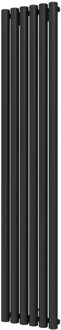 Plieger Designradiator Plieger Trento 814 Watt Middenaansluiting 180x35 cm Black Graphite