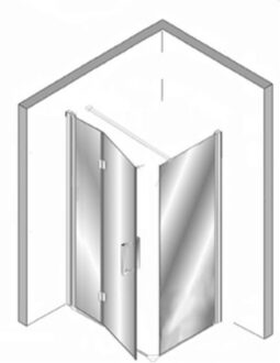 Plieger Douchecabine Panorama 6 mm 90x80x200 cm