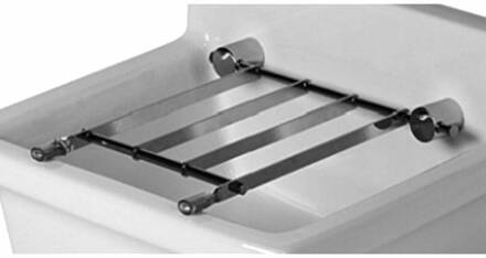 Plieger Duravital emmerrooster met bevestigingsset chroom 0050011000