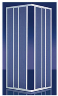 Plieger Economy douchecabine hoekinstap 90x90x185cm aluminium profiel