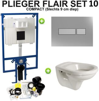 Plieger Flair Compact Amica set 11 Chroom/ Matchroom (Meerprijs €30,00)