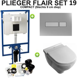 Plieger Flair Compact O'novo set19 Chroom/ Matchroom (meerprijs €30,00)
