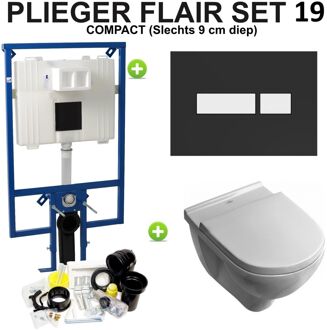 Plieger Flair Compact O'novo set19 Zwart/Wit (meerprijs €30,00)