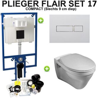 Plieger Flair Compact Saval set17 Wit