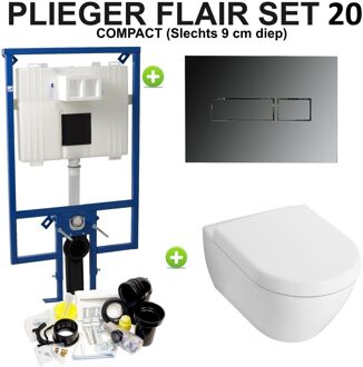 Plieger Flair Compact set20 Chroom (Meerprijs €20,00)