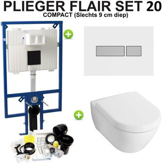 Plieger Flair Compact set20 Wit/Matchroom (Meerprijs €30,00)