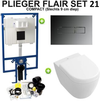 Plieger Flair Compact Subway 2.0 Compact set21 Chroom (meerprijs €20,00)
