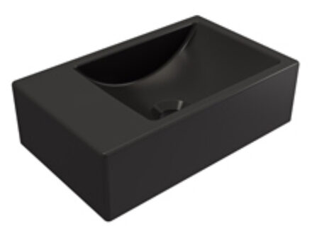 Plieger Fontein Plieger Houston 37x23x11cm Bak Rechts Zonder Kraangat Mat Zwart