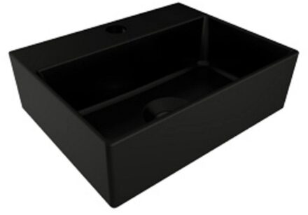 Plieger Fontein Plieger Kansas Mini 29x23cm Keramiek Mat Zwart 1 Kraangat