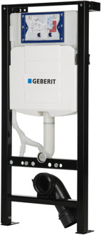 Plieger Geberit UP320 inbouwreservoir met Plieger frame - frontbediening - dual flush - met isolatiemat 950175 Wit