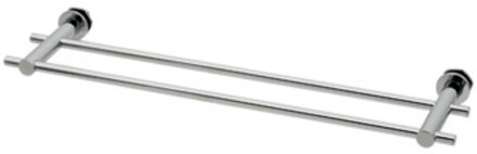 Plieger handdoekbeugel dubbel voor designradiator chroom