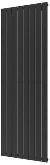 Plieger Handdoekradiator Covallina Retta enkel 1800x602mm Zwart Grafiet