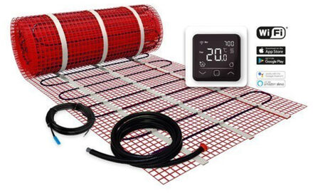 Plieger Heat Elektrische Vloerverwarmingsmat – 2,5m² 50 x 500 cm 375W
