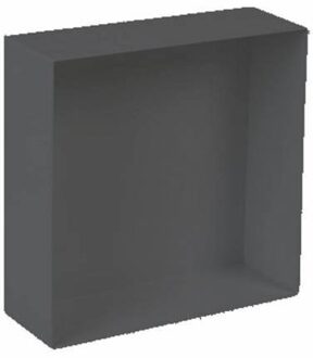 Plieger Inbouwnis Plieger Waterproof Voor In Wand 30x30 cm RVS Mat Zwart (zonder flens)