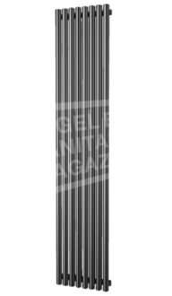 Plieger Inox Melody verticale radiator (370x1800) 861 Watt Inox