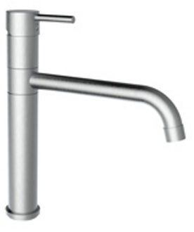 Plieger Keukenkraan Napoli Opbouw Mengkraan ColdStart Rond RVS 1 Greeps Draaibare Uitloop