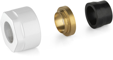 Plieger Koppelingen Koper Plieger Valvola 1/2" 15 mm Wit