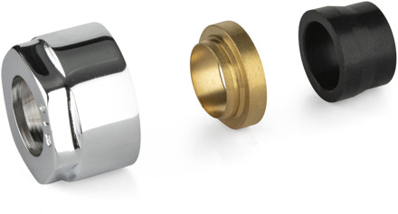 Plieger Koppelingen Meerlagenbuis Plieger Valvola 1/2" 16 mm Chroom