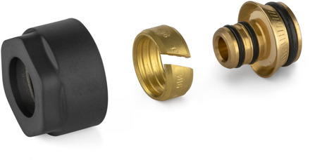 Plieger Koppelingen Meerlagenbuis Plieger Valvola 1/2" 16 mm Mat Zwart