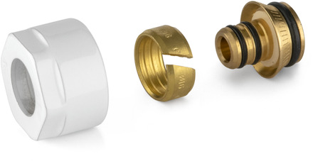 Plieger Koppelingen Meerlagenbuis Plieger Valvola 1/2" 16 mm Wit