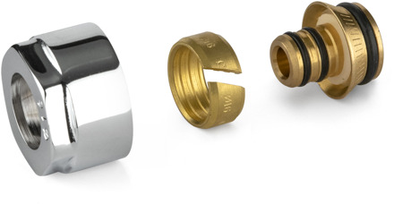 Plieger Koppelingen Meerlagenbuis Plieger Valvola 3/4" 16 mm Chroom