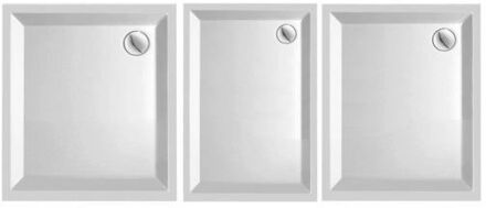 Plieger Kwadrant kunststof douchebak acryl rechthoekig 90x80x5cm wit 0942117