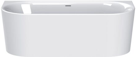 Plieger Ligbad Back To Wall Kansas 155x80x60 cm Glanzend Wit