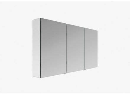 Plieger lusso spiegelkast - 120.6x64x157cm - 3 deuren links - buitenzijde gespiegeld SPTQ120LF5857