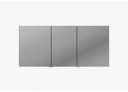 Plieger lusso spiegelkast - 140.6x64x157cm - 3 deuren links - buitenzijde gespiegeld SPTQ140LF5857