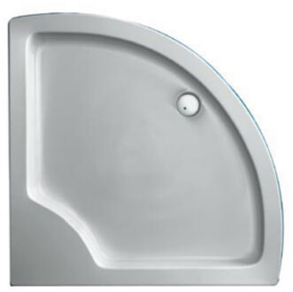 Plieger Luxury douchebak acryl kwartrond radius 55 90x90x18.5cm wit 11002030905101