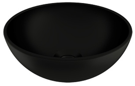 Plieger Mini Round waskom Ø26x12cm mat zwart