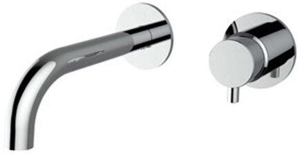 Plieger Napoli 2-gats inbouw wandkraan 1 hendel met uitloop 18.3cm incl. inbouwdeel chroom