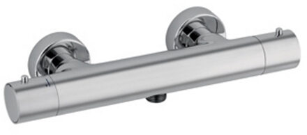 Plieger Napoli douchekraan thermostatisch met koppelingen cool body chroom