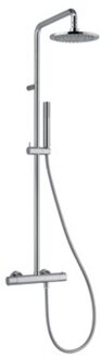 Plieger Napoli douchesysteem thermostatisch met hoofddouche Ø20cm met handdouche staafmodel m.1 stand chroom BU85RM2151CR