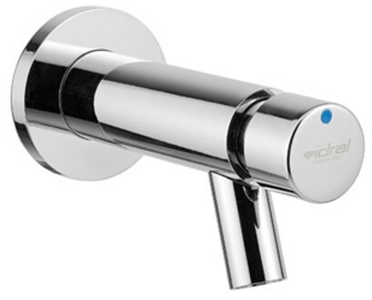 Plieger Napoli toiletkraan wandmodel zelfsluitend 1/2 looptijd 15 sec. chroom 80000