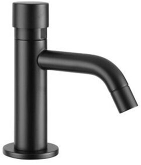 Plieger Napoli toiletkraan zelfsluitend 1/2 looptijd 15 sec. mat zwart 08111B