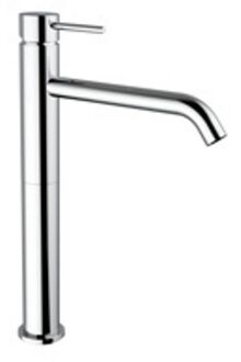 Plieger Napoli wastafelkraan verhoogd m. vaste uitloop cold start chroom