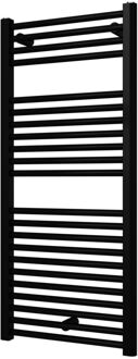 Plieger Palermo designradiator horizontaal 111.1x50cm 519W zwart 7252416 Zwart glans