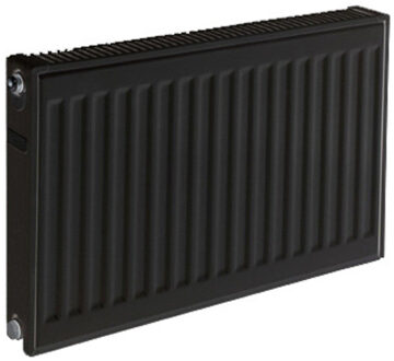 Plieger paneelradiator compact type 11 600x1000mm 908W mat zwart 7250496 7250498 Zwart mat
