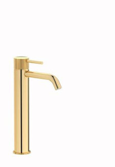 Plieger Roma 1-gats wastafelkraan verhoogd met waste 27.2cm goud