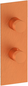 Plieger Roma inbouwdouchekraan thermostatisch met omstel geborsteld koper UA611_D BRUSHED COPPER Koper geborsteld