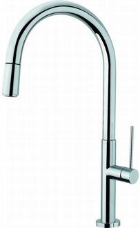 Plieger Rontessa Keukenkraan - met Uittrekbare Handdouche - Dual Jet - chroom