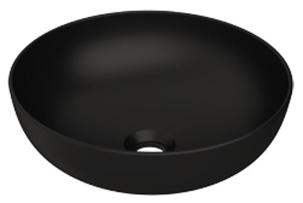 Plieger Round waskom Ø38x13.6cm mat zwart