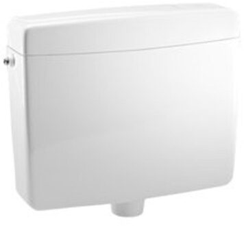 Plieger Spree laaghangend reservoir met waterbesparende toets voor spoelonderbreking 6-9 liter instelbaar, wit